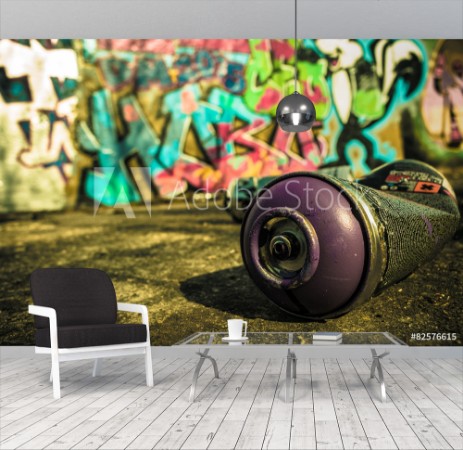 Picture of Spray Can Used For Graffiti Stock image
